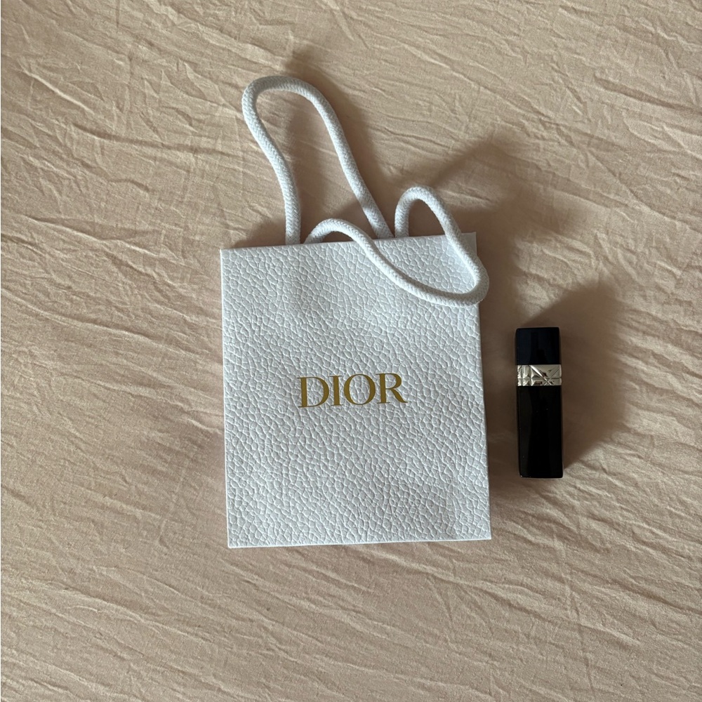 Authentic Dior White Textured Bag